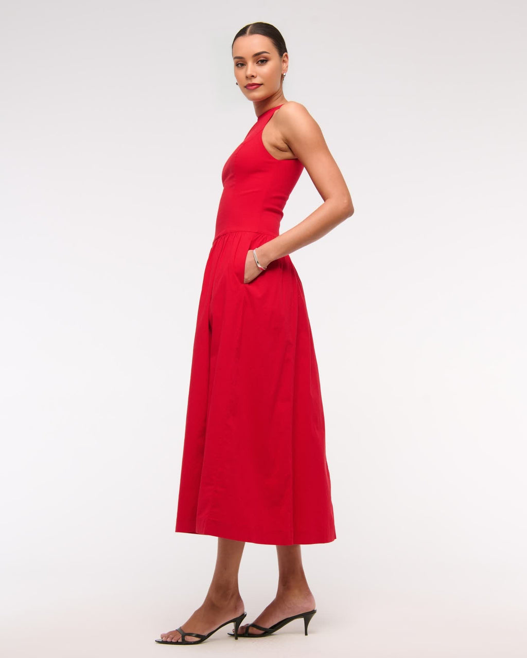 Drop-Waist Midi Dress (Buy 2 Free Shipping)