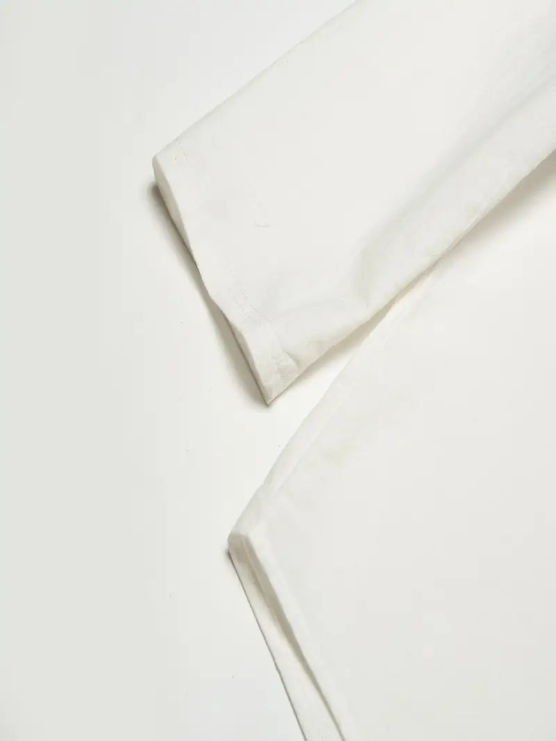 Hudson™ | Long-Sleeved Linen Shirt with Mandarin Collar