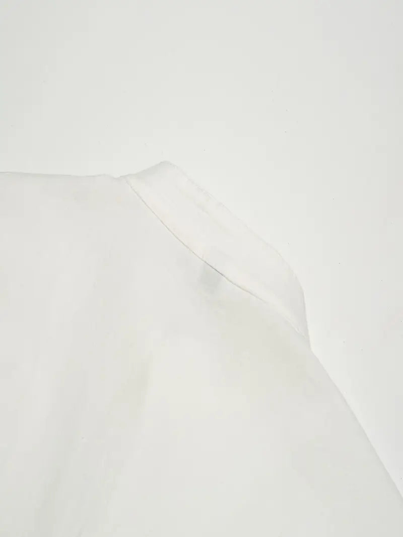 Hudson™ | Long-Sleeved Linen Shirt with Mandarin Collar