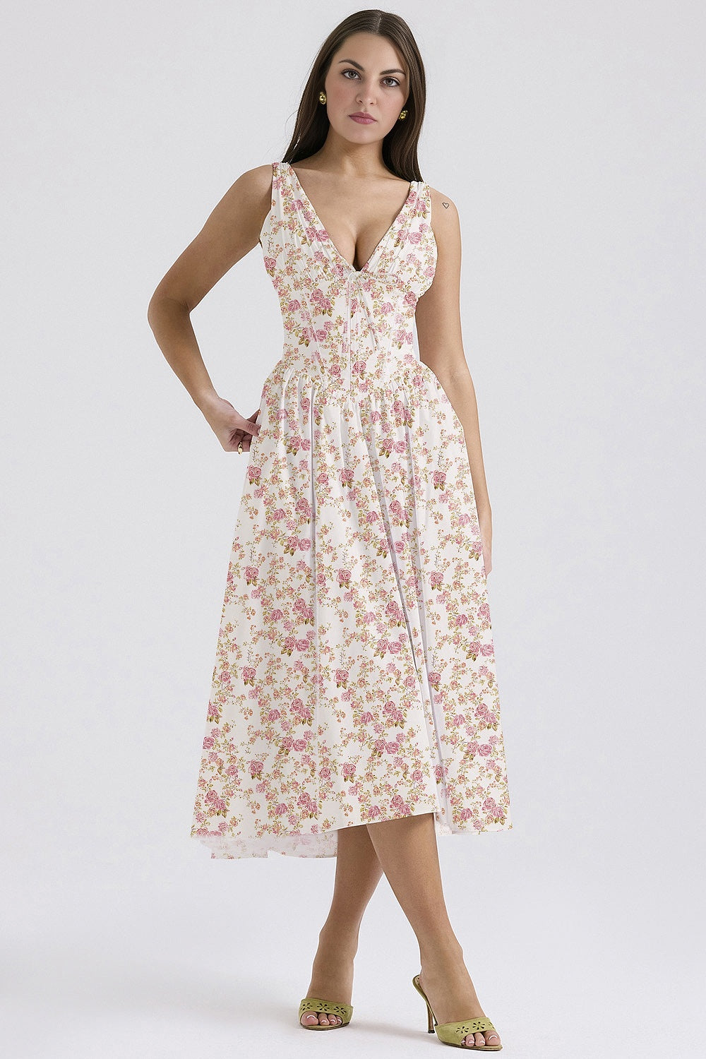 Emmelina Cotton Corset Sun Dress(BUY 2 FREE SHIPPING)