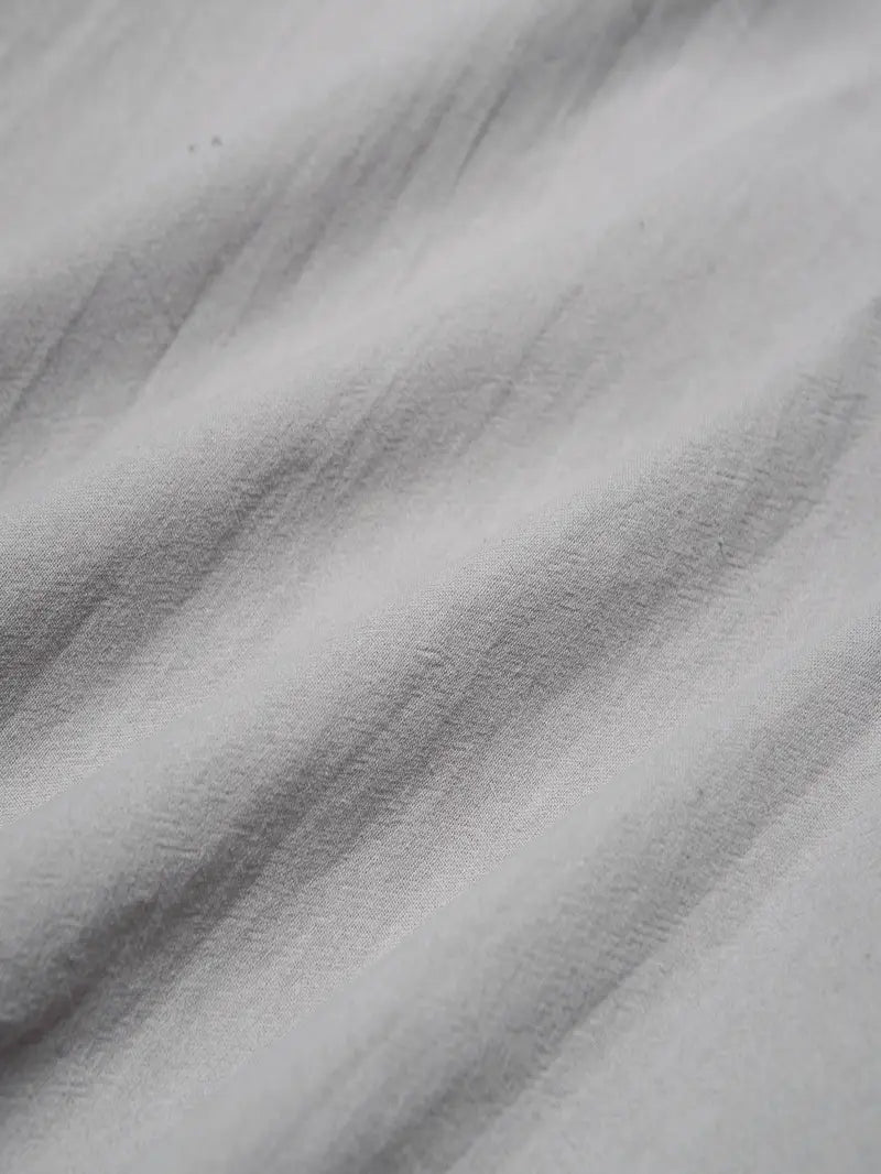 Hudson™ | Long-Sleeved Linen Shirt with Mandarin Collar