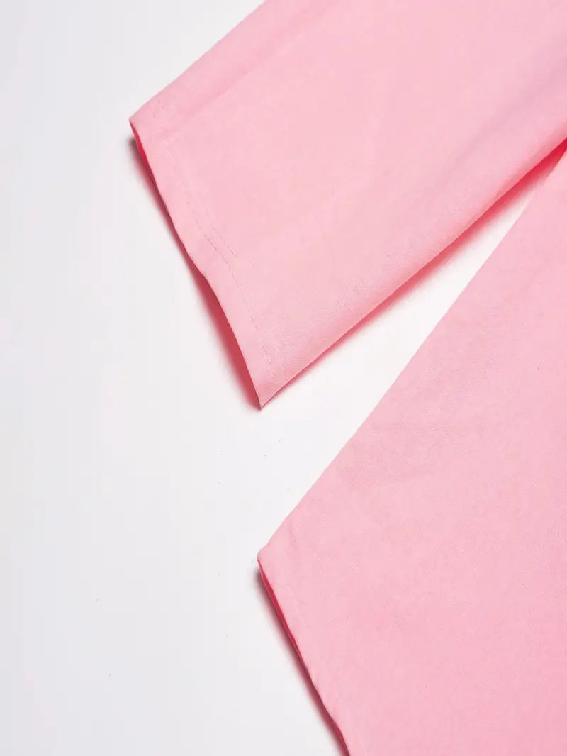 Hudson™ | Long-Sleeved Linen Shirt with Mandarin Collar