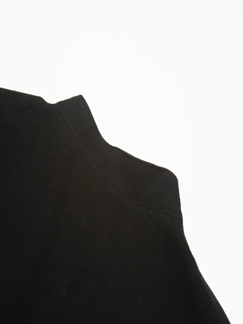 Hudson™ | Long-Sleeved Linen Shirt with Mandarin Collar