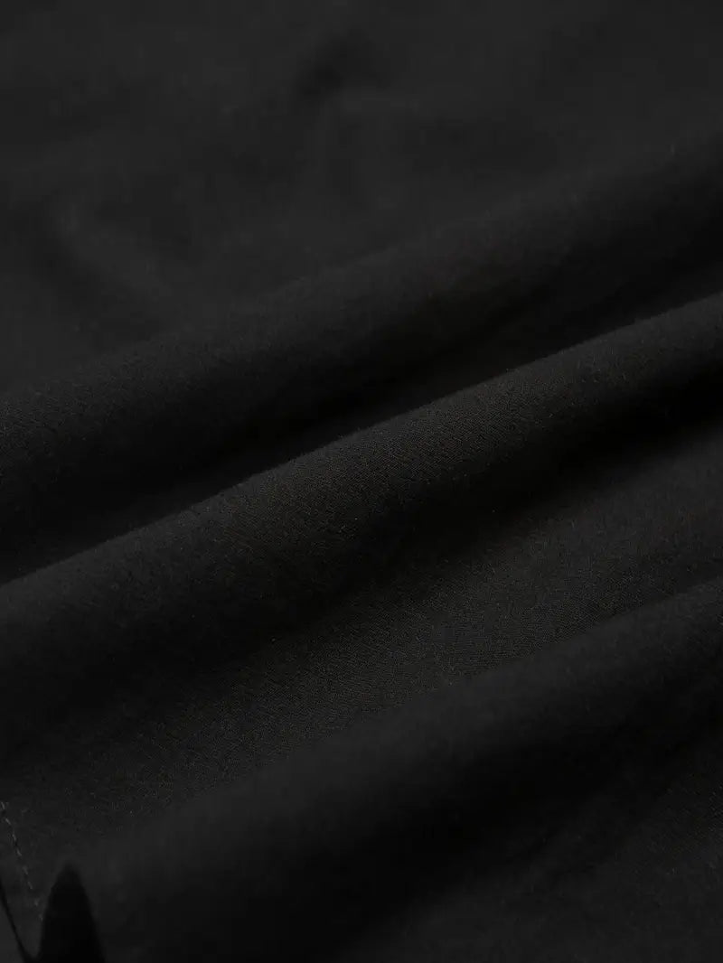 Hudson™ | Long-Sleeved Linen Shirt with Mandarin Collar