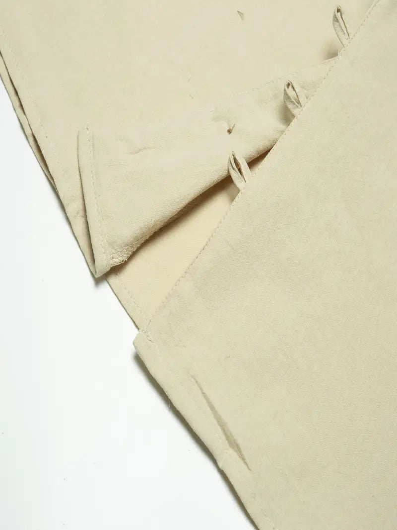 Hudson™ | Long-Sleeved Linen Shirt with Mandarin Collar