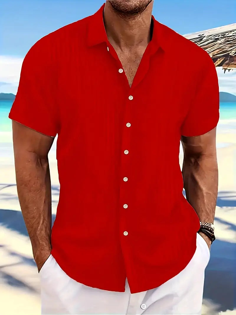 Simpson™ | Casual Linen Shirt with Buttons