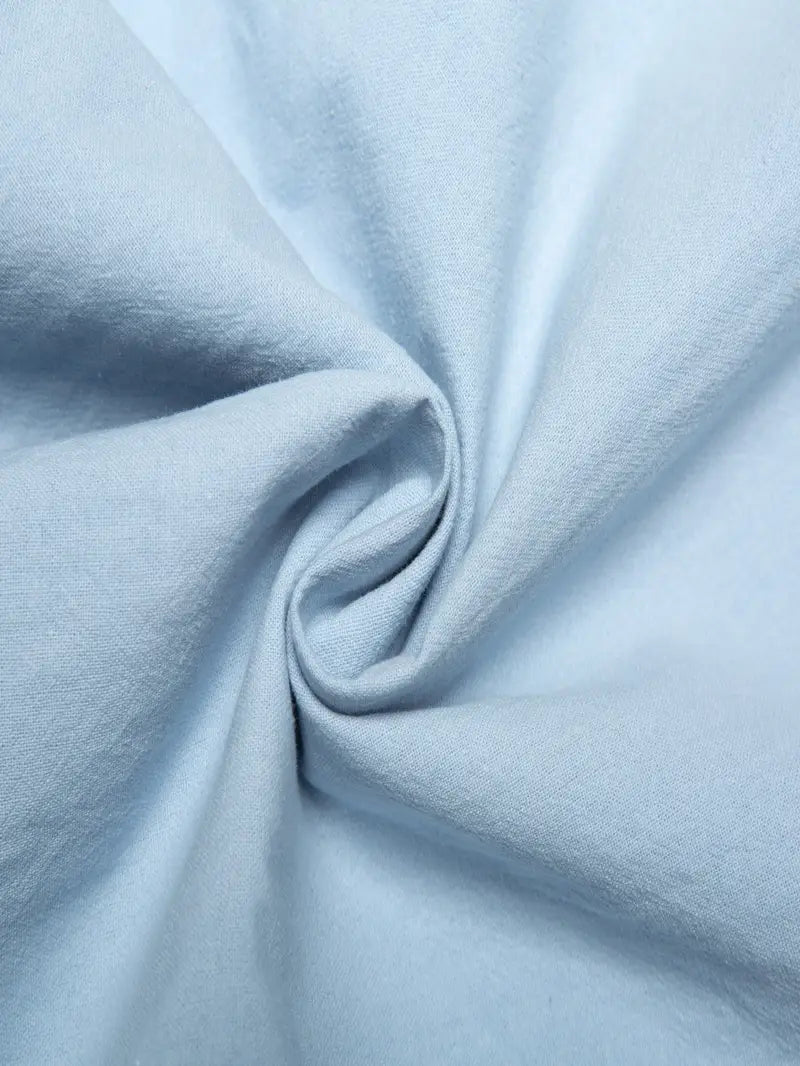 Hudson™ | Long-Sleeved Linen Shirt with Mandarin Collar